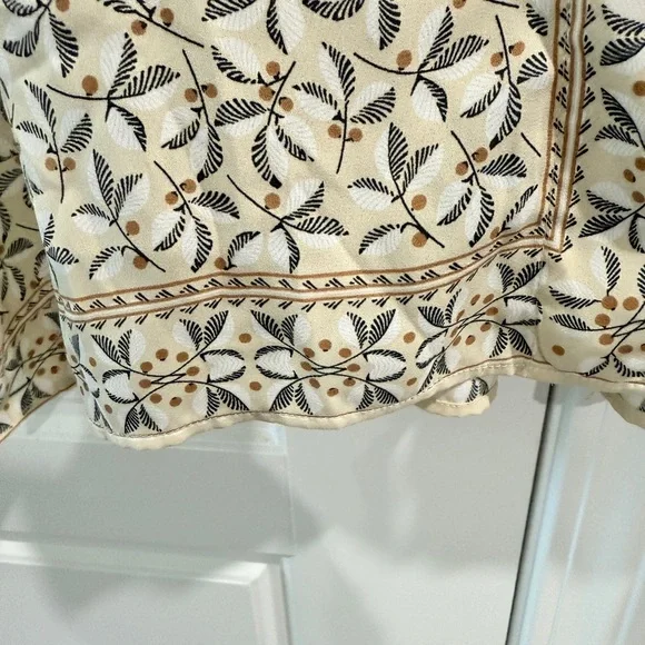 Max Studio Scarf Print Button Up Flowy Relaxed Travel Oversized Resort wear - Picture 8 of 11